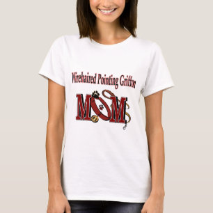 T-shirt Pointeur à poils durs Griffon Maman