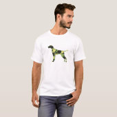 T-shirt Pointeur allemand à courte distance _ Camouflage d (Devant entier)