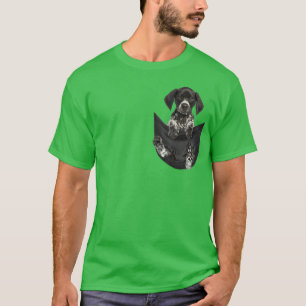 T-shirt Pointeur Allemand Raccourci dans votre poche pour