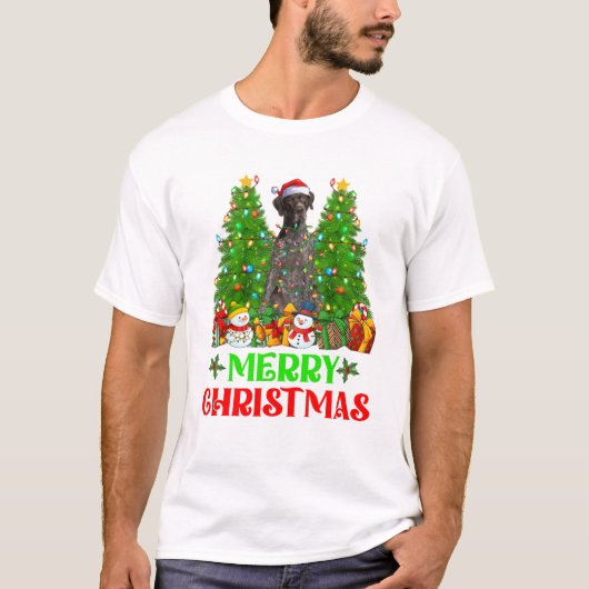 T-shirt Pointeur court Noël (Devant)