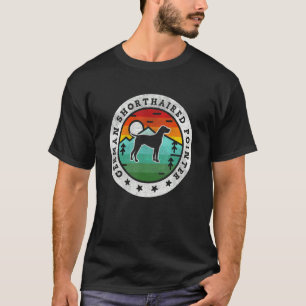 T-shirt Pointeur vintage allemand à poils courts Retro Chi