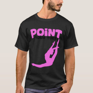 T-shirt Pointez vos orteils Ballet Gymnastique entraîneur
