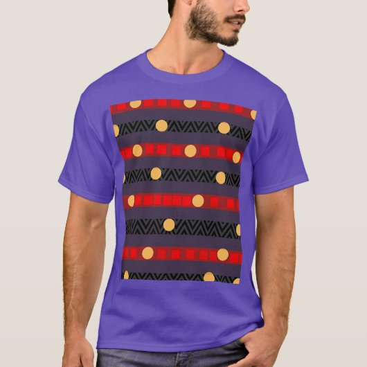 T-shirt Points Bandes Chevron Sportswear Violet (Devant)