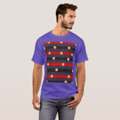 T-shirt Points Bandes Chevron Sportswear Violet (Devant entier)