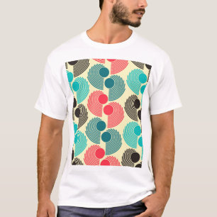 T-shirt Points colorés : motif abstrait sans soudure.