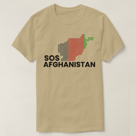 T-shirt POINTS D'Afghanistan SOS (Design devant)
