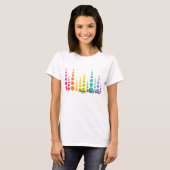 T-shirt Points de bulle arc-en-ciel (Devant entier)