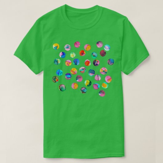 T-shirt Points d'encre colorés Multicolores (Design devant)