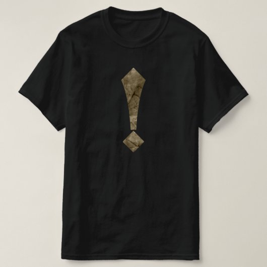 T-shirt Points d'exclamation et points d'interrogation (Design devant)