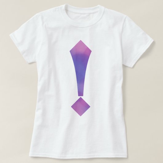 T-shirt Points d'interrogation et points d'exclamation (Design devant)