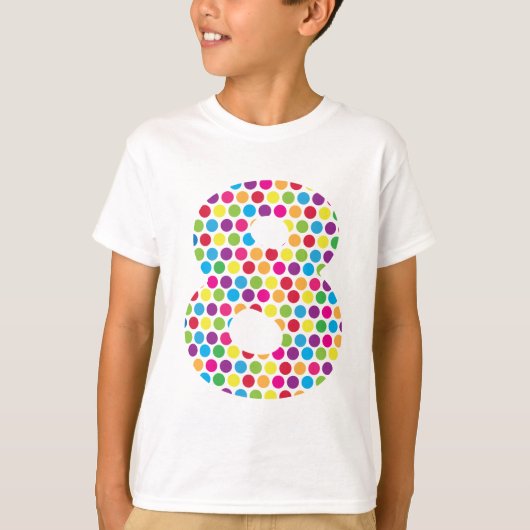 T-shirt Points heureux -8 (Devant)