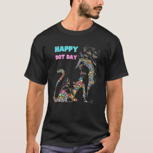 T-shirt Points Lion Silhouette Joyeux Jour du point