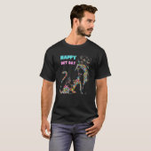 T-shirt Points Lion Silhouette Joyeux Jour du point (Devant entier)