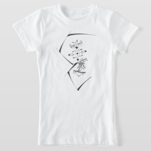T-Shirt Points Noir Blanc Art Tribal Tatouage Abstrait