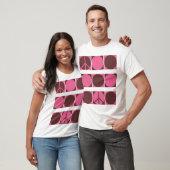 T-shirt Points roses et Brown de paix (Unisexe)