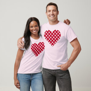 T-shirt Points rouges + Polka blancs