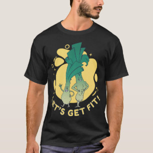T-shirt Poireau végétal drôle design de poireau