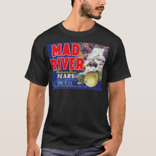 T-shirt Poires de la rivière Mad - Étiquette Vintage de