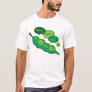 T-shirt Pois dans une chemise de cosse (bonjour)
