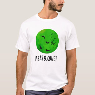 T-shirt Pois Et Pun De Pois De Veggie Drôle Tranquille
