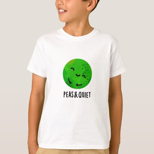 T-shirt Pois Et Pun De Pois De Veggie Drôle Tranquille (Devant)