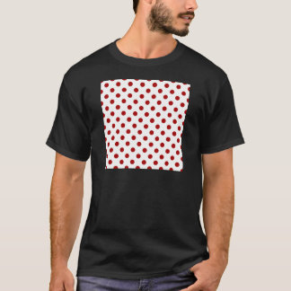 T-shirt Pois grand - rouge foncé d'Apple de sucrerie sur