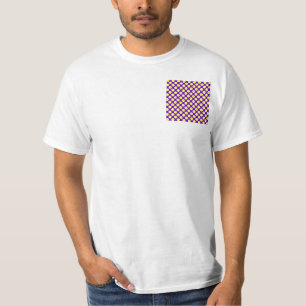 T-shirt Pois jaunes avec Arrière - plan pourpre STaylor