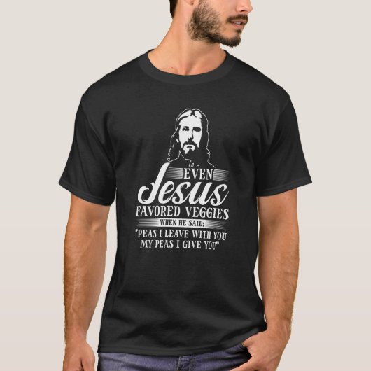 T-shirt Pois je vous donne, Vegan Christian Veganism Veget (Devant)