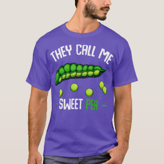T-shirt Pois On M'Appelle Pois Doux Drôle Dire Légumes