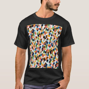 T-shirt Pois : Peinture à main multicolore.