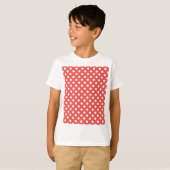 T-shirt Pois rouges et blancs (Devant entier)
