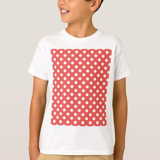 T-shirt Pois rouges et blancs (Devant)