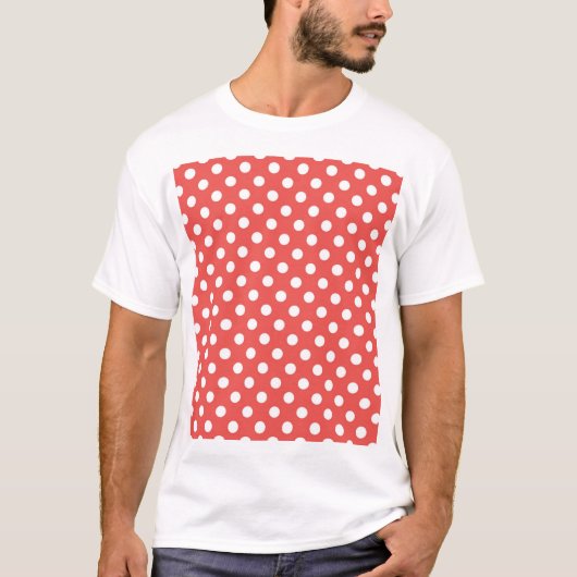 T-shirt Pois rouges et blancs (Devant)