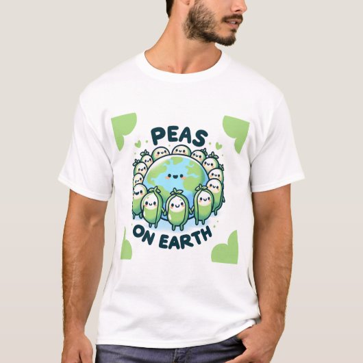 T-shirt Pois sur Terre - Drôle jeu de mots (Devant)
