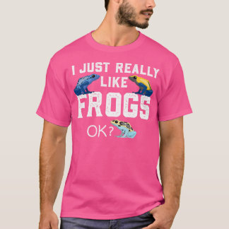 T-shirt Poison Dart Frog J'Aime Vraiment Les Grenouilles