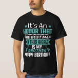 T-shirt Poison de Best Brother Birthday<br><div class="desc">Great Idea for your favourite brother and the best brother in the world. "C'est à Honor que le meilleur des hommes dans le monde est mon frère. Joyeux anniversaire"</div>