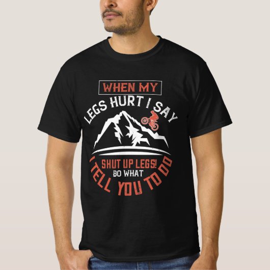 T-shirt Poison de Mountain Biking Quotes (Devant)