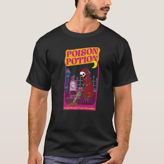 T-shirt Poison Potion Lady Merlot Concoction toxique (Devant)