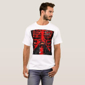 T-shirt {POISONLAND} Chemise ADAPTÉE de cage thoracique (Devant entier)