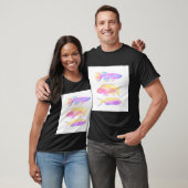 T-shirt poisson à l'aquarelle (Unisexe)