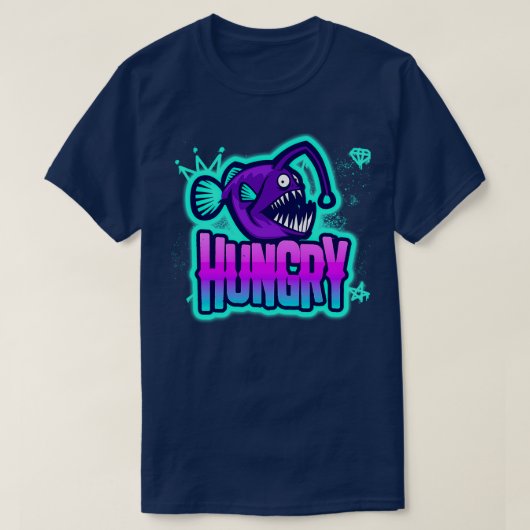 T-shirt Poisson affamé (Design devant)