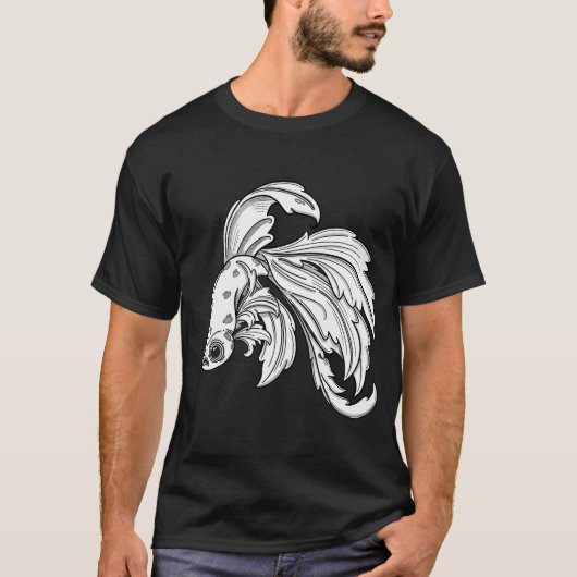 T-shirt Poisson Amberjack de Noël (Devant)
