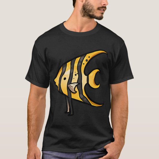 T-shirt Poisson Amical avec des Pieds (Devant)