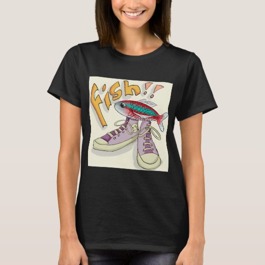 T-shirt Poisson Amusant (Devant)