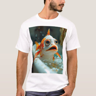 T-shirt Poisson amusant dans le bain