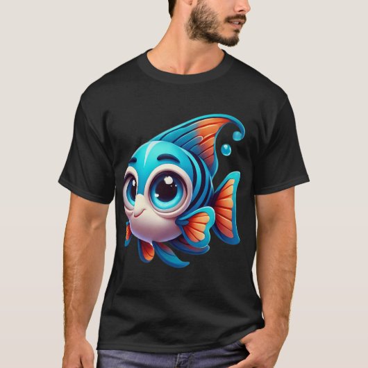 T-shirt Poisson ange adorable (Devant)