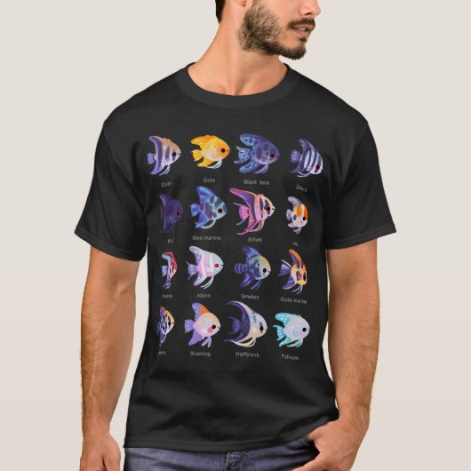T-shirt Poisson ange ! (d'eau douce) - nom (Devant)