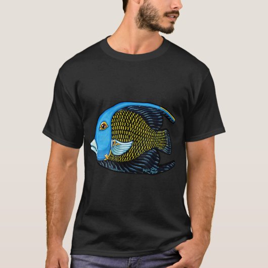 T-shirt Poisson ange français (Devant)