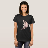 T-shirt Poisson ange jaune (Devant entier)