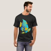 T-shirt Poisson-ange royal (Devant entier)